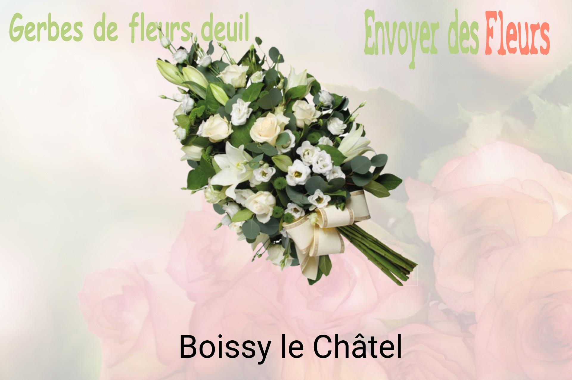 Gerbe de fleurs de deuil livrée à Boissy-le-Châtel